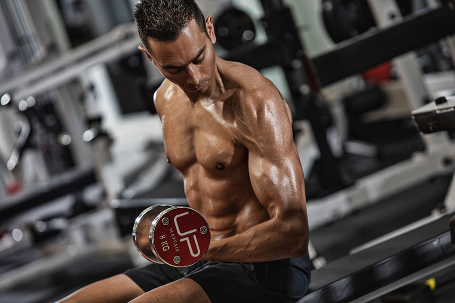 Darren-in-the-gym-dumbbell | Ultimate Performance | Ultimate Performance