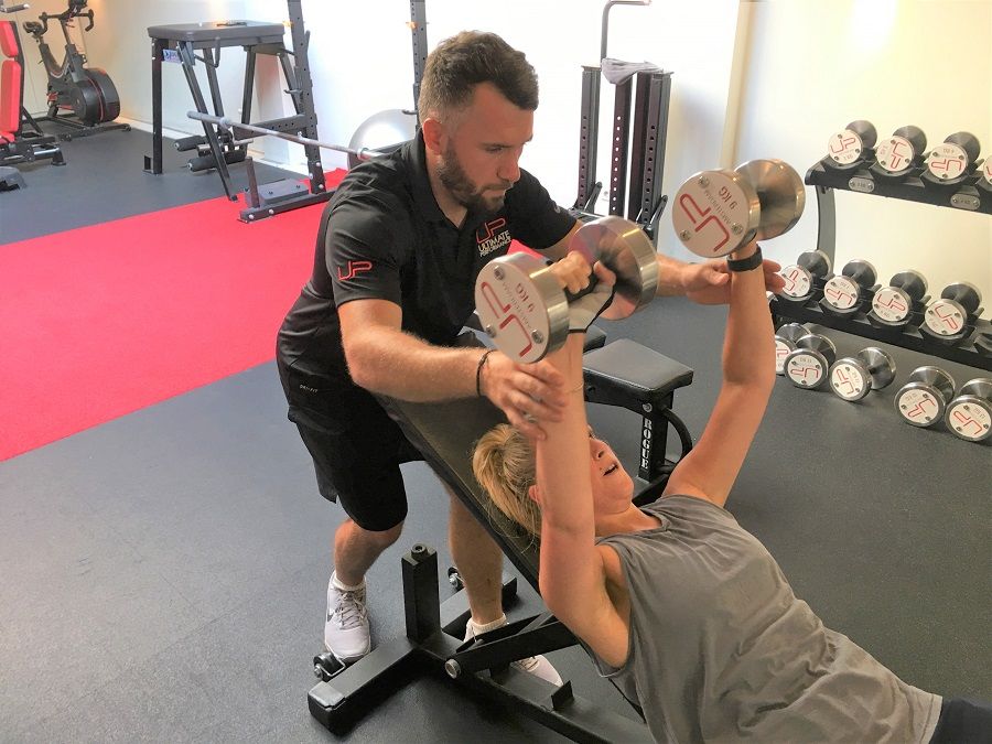 Estelle-in-the-gym-with-trainer-900-web | Ultimate Performance